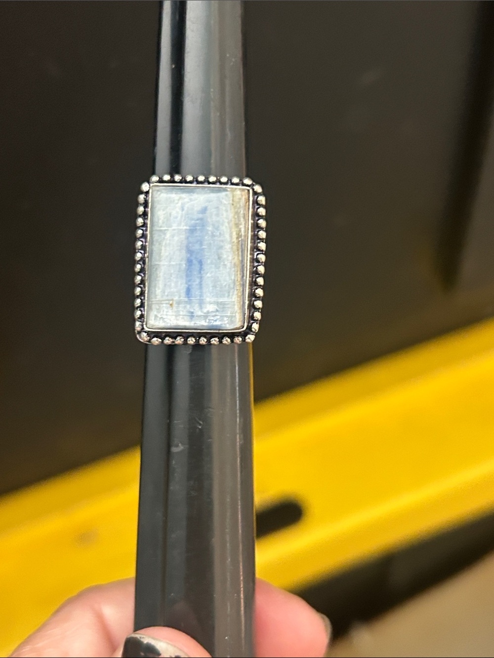 Moonstone and Sterling silver 925 Boho ring